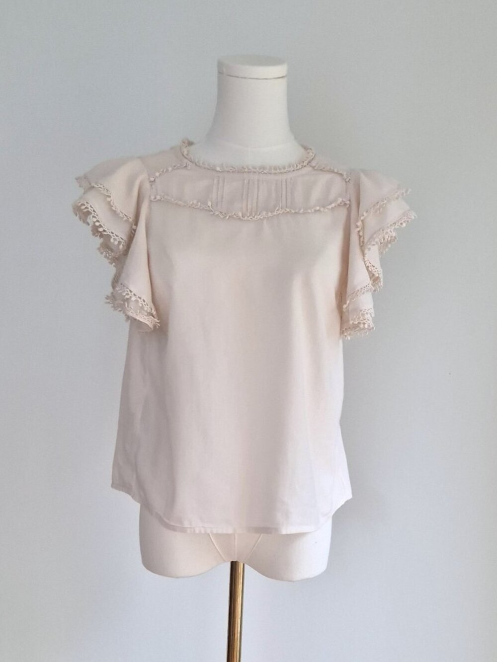 Romantic cream cotton blouse, 2